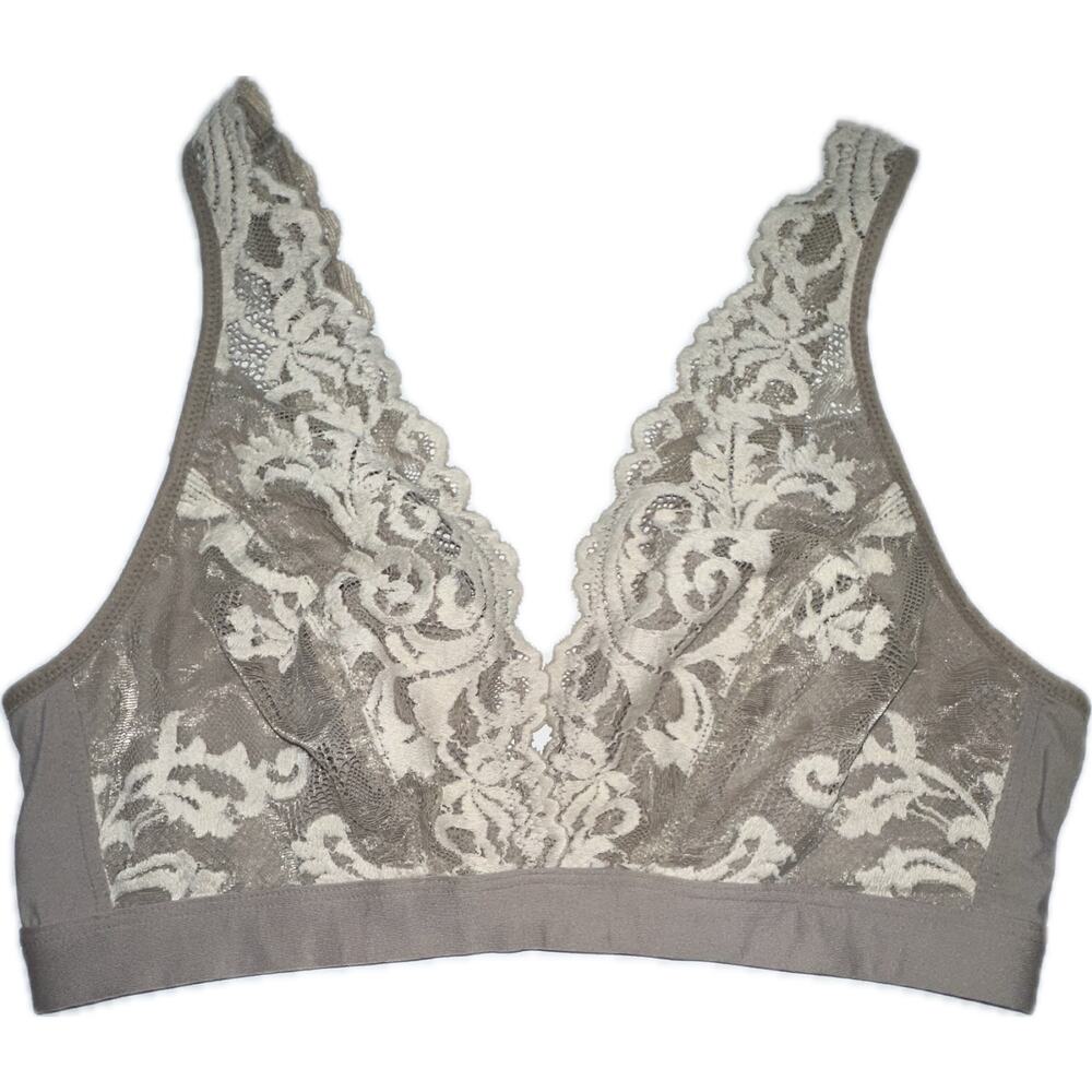 Wacoal Instant Icon Lace Bralette Wireless Supportive Band‎ Multicolor Size L